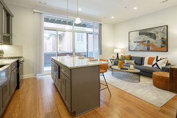 Bamboo flooring throughout