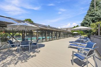 Poolside sundeck