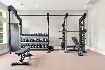 Strength training room