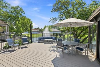 Poolside sundeck