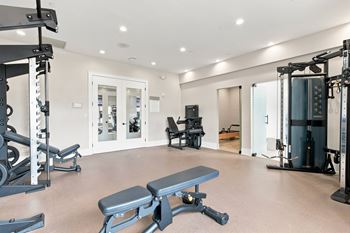 Strength training room