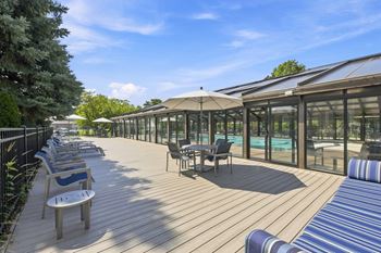 Poolside sundeck