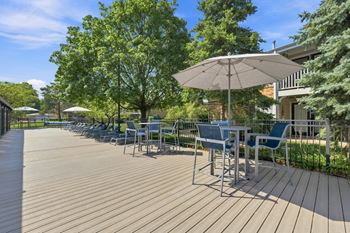 Poolside sundeck