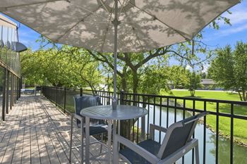 Poolside sundeck
