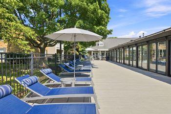Poolside sundeck