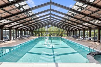 Indoor/outdoor swimming pool and hot tub
