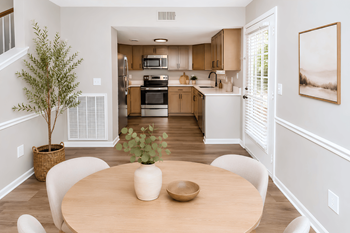 Separate dining area