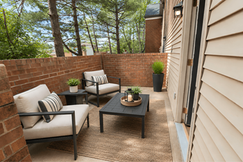 Private brick patio