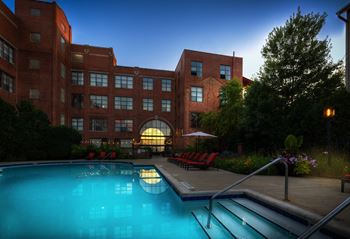 Pool with sundeck