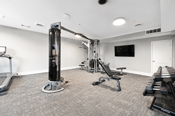 Renovated fitness center