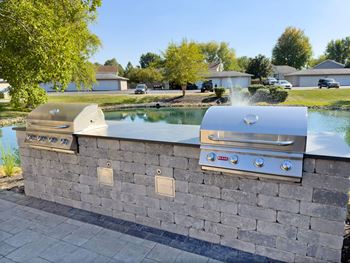 Bbq and grilling area