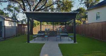 Outdoor grilling area