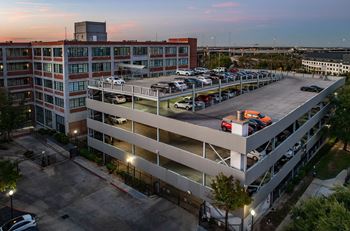 Attached parking garage