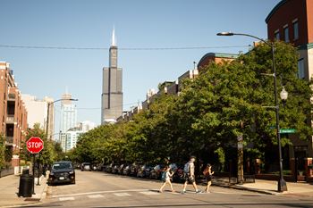 Steps to major corporate headquarters