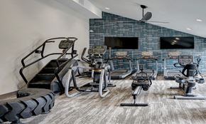 Elk Grove Village apartment for rent - multiple cardio machines in the Willow Crossing Apartments fitness center
