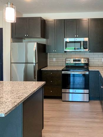 2-Bed basalt #106 (dark cabinets) - kitchen appliances