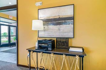 Clubhouse - lounge printing area