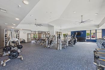 Expansive 24-hour fitness center