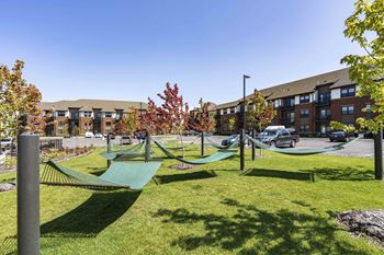 Exteriors ascend at woodbury features a relaxing hammock garden