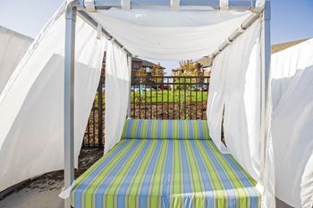 Exteriors pool side cabanas