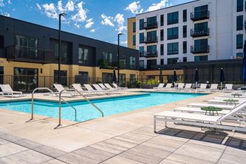 Resort-style heated swimming pool