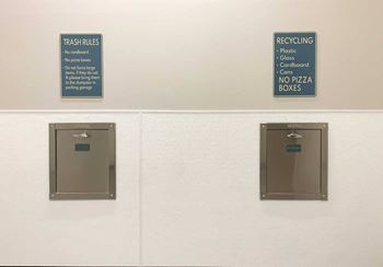 Amenities - trash chutes