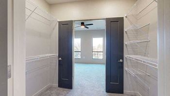Two-bed meadow (#201) - primary walk-through closet