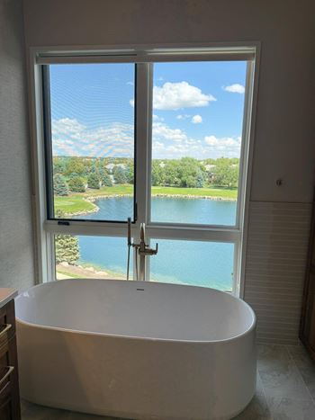 Penthouse bathroom view