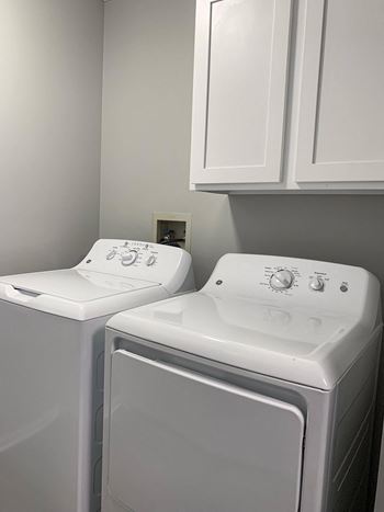 Full-size washer and dryer