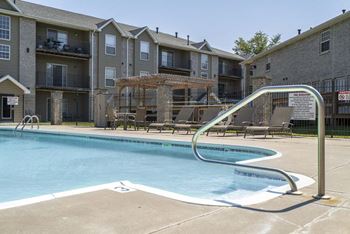 Exteriors-outdoor view of pool and pergola