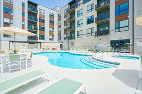 Lincoln apartment for rent - a swimming pool in front of Haven at Uptown apartments