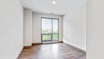 Spacious bedroom with floor-to-ceiling windows a 2 bedroom penthouse floor plan