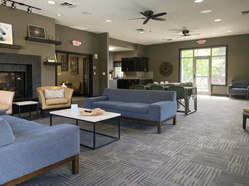 Tv lounge in clubhouse