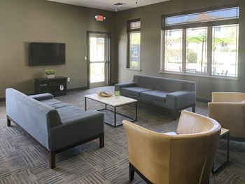 Tv lounge in clubhouse