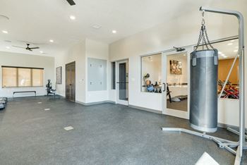 Exteriors-our new west clubhouse includes a boxing bag