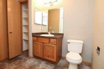 Renovated glacier bathroom