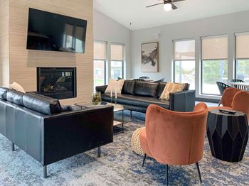 Lounge space in the clubhouse