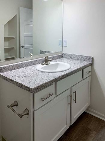 Two-bed evergreen (#259) - renovated - hallway bathroom sink