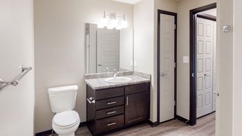 Interiors renovated maple bathroom