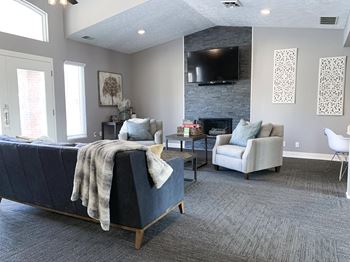 Tv lounge in clubhouse