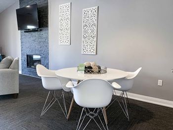Dining space in our community clubhouse