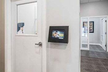 The package locker room at pinebrook's clubhouse