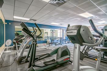 Exteriors-modern fitness equipment and free weights