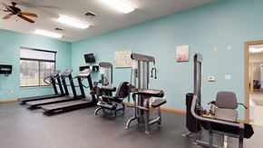 Lincoln triplex for rent - 24 hour fitness center includes a treadmill, elliptical and many workout machines