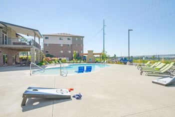 Luxury, resort-style heated swimming pool