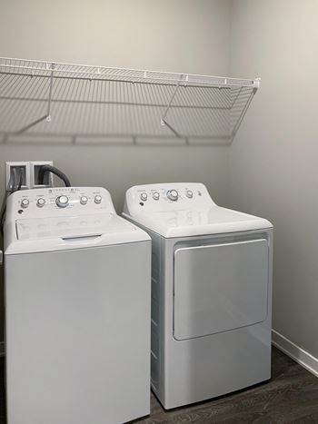 Washer and dryer included with every apartment