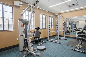The knock - fitness center interior - exercise machines