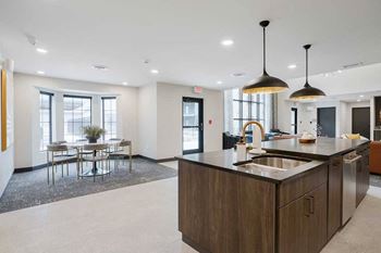 The knock - clubhouse kitchen
