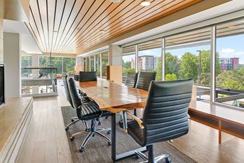 Amenities - clubhouse conference table