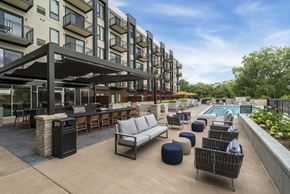 Bloomington apartment for rent - Large patio area next to the resort-style swimming pool